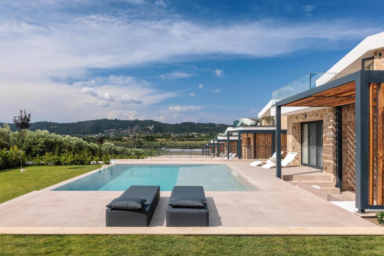 Villa Five Senses Of Luxury à Kalandra Extérieur photo