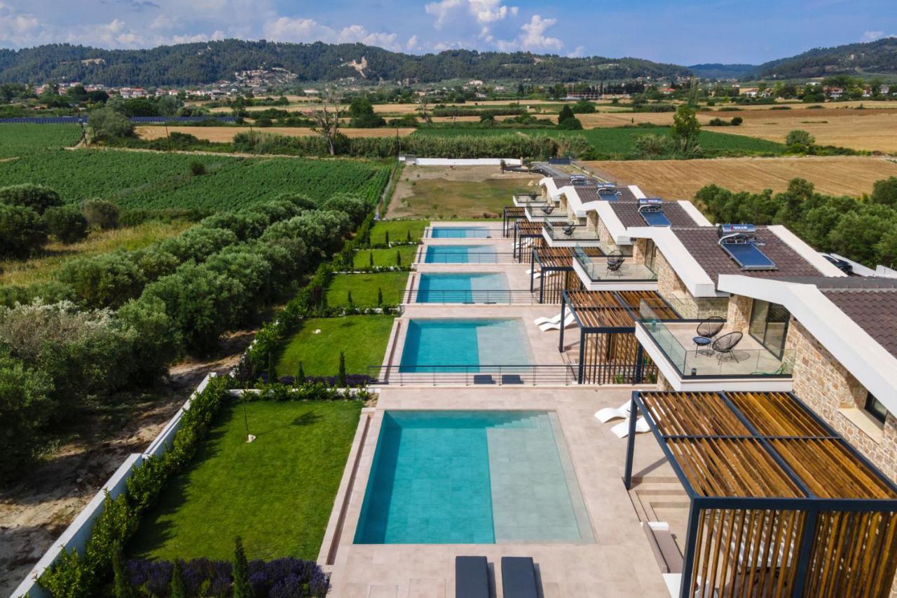 Villa Five Senses Of Luxury à Kalandra Extérieur photo